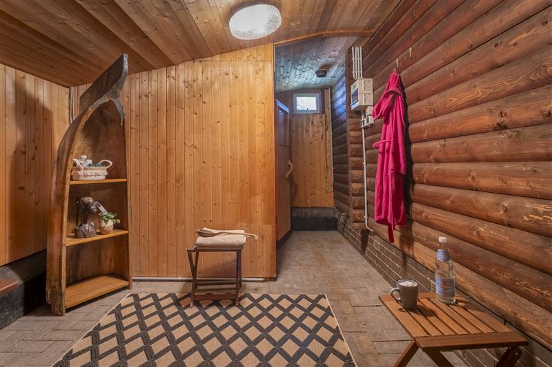Vorraum der Sauna